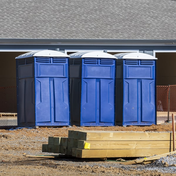 what is the maximum capacity for a single portable restroom in Houtzdale Pennsylvania